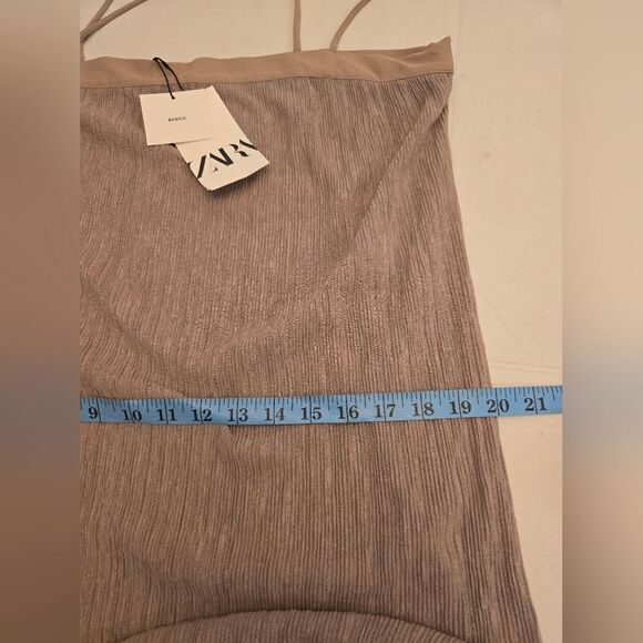 NWT Zara Pleated Basic Dress Size XL - Picture 7 of 13